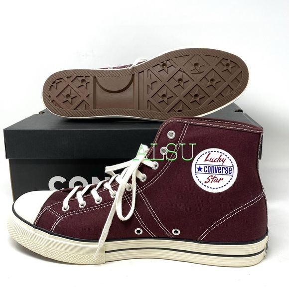 Converse Lucky Star Canvas High El Dorado Maroon M - Picture 3 of 9